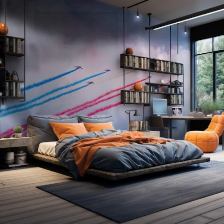 Patrouille de France photowallpaper Scandiwall