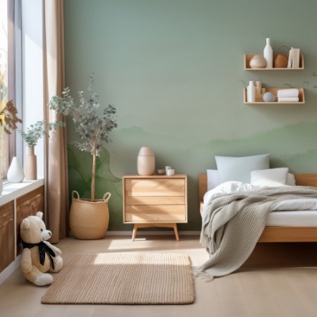 Ink Lotus photowallpaper Scandiwall