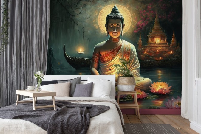 Vesak Celebration photowallpaper Scandiwall