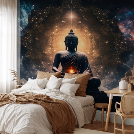 Cosmic Buddha photowallpaper Scandiwall