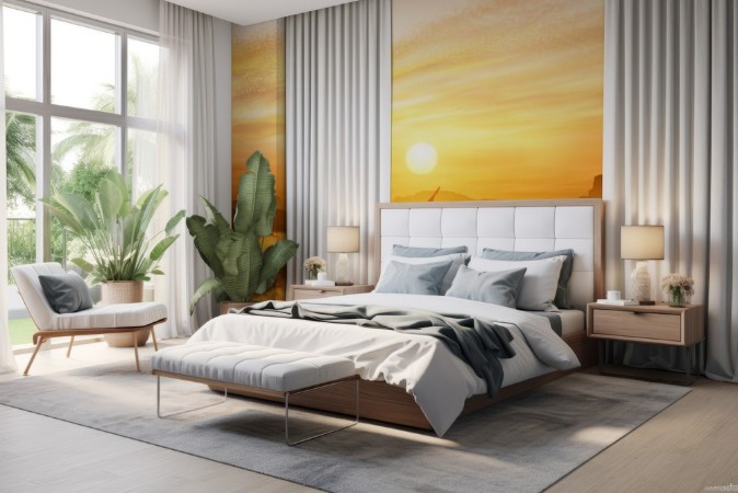 Meditating in Mountains photowallpaper Scandiwall