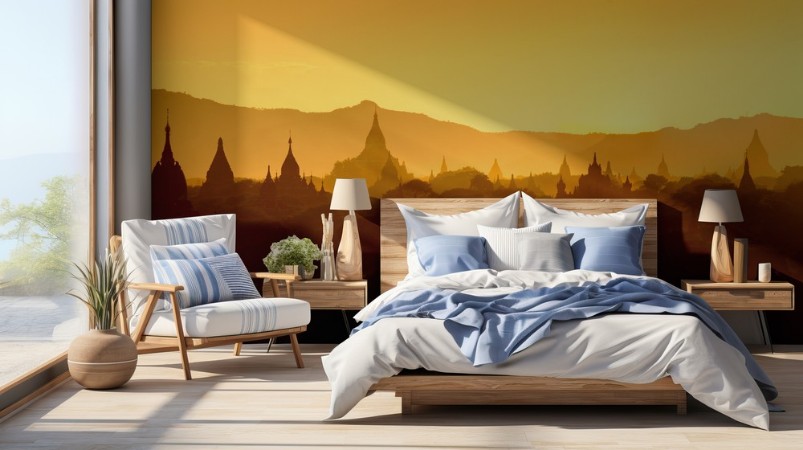 Temples in Bagan photowallpaper Scandiwall