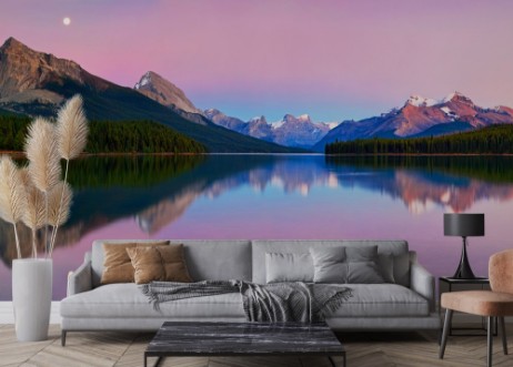 Maligne Lake photowallpaper Scandiwall