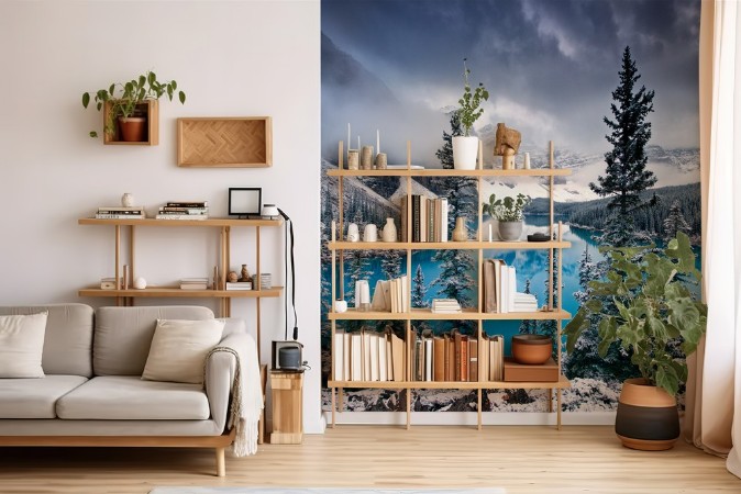 Morning Blues photowallpaper Scandiwall