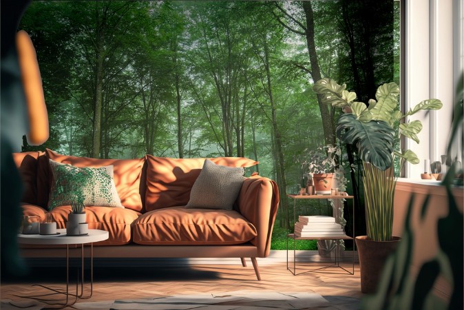 Forest View photowallpaper Scandiwall
