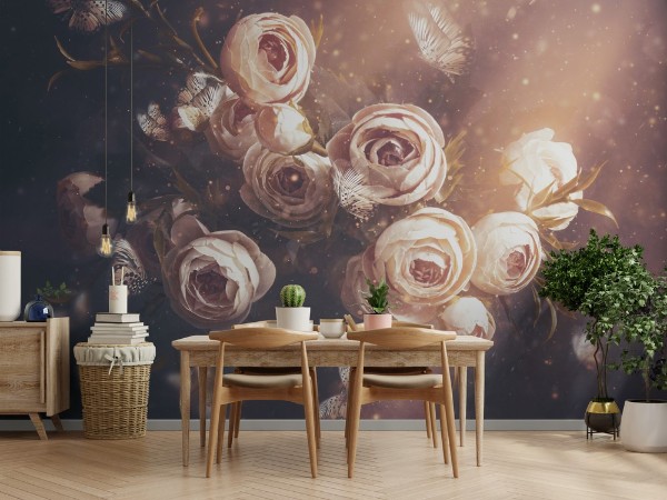 Bouquet of Purity photowallpaper Scandiwall