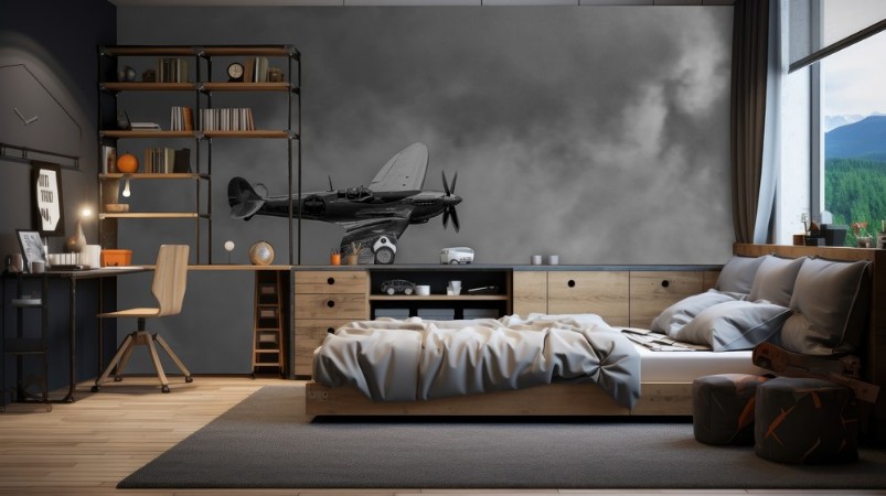 The Silver Spitfire photowallpaper Scandiwall