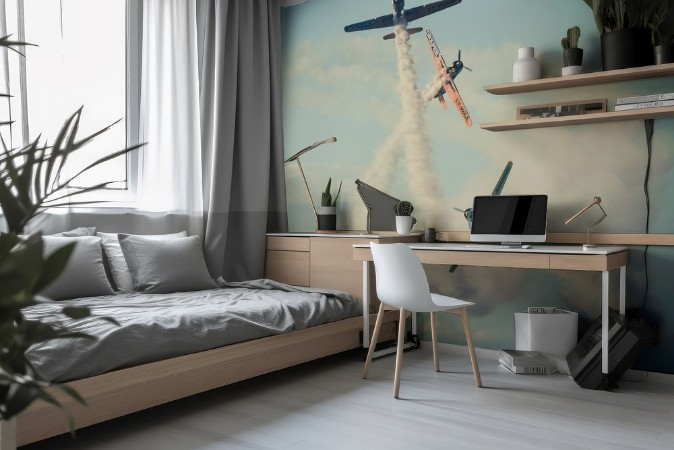 Dogfight photowallpaper Scandiwall