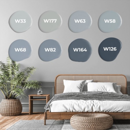 Swatchkit Blå färgskala paint 