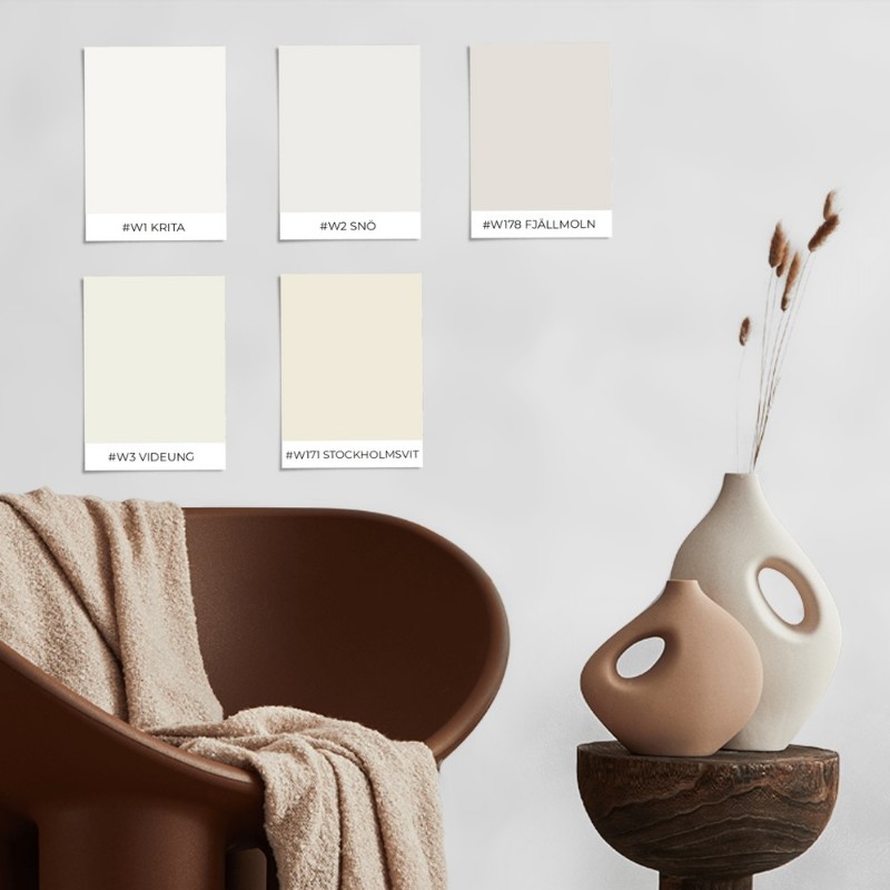 Swatchkit Vit färgskala paint 