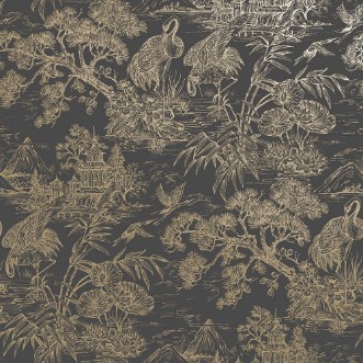 Natoru Charcoal Gold - 91701 wallpaper Holden Decor