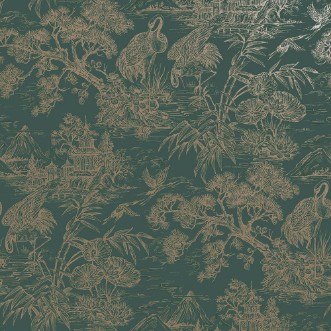 Natoru Aqua Gold - 91702 wallpaper Holden Decor