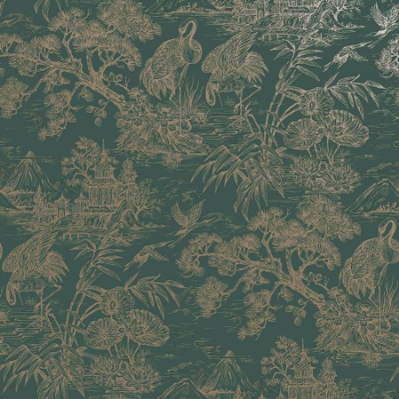 Natoru Aqua Gold - 91702 wallpaper Holden Decor
