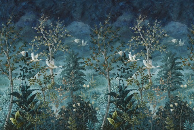 Midnight Canopy Blue - 99424 wallpaper Holden Decor