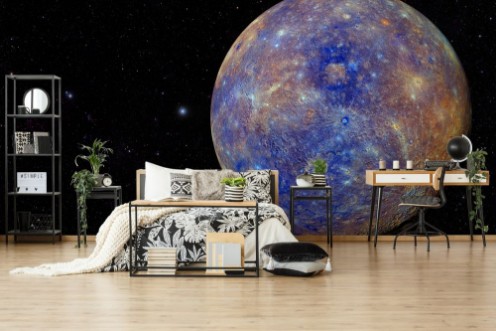 Solar System - Planet Mercury photowallpaper Scandiwall