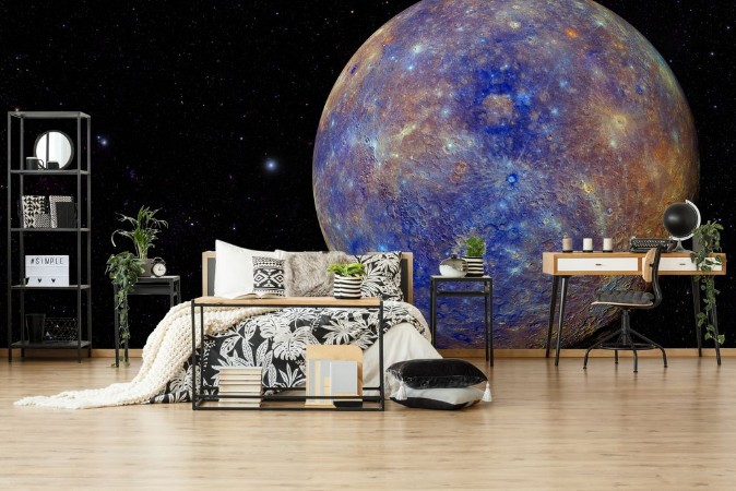 Solar System - Planet Mercury photowallpaper Scandiwall