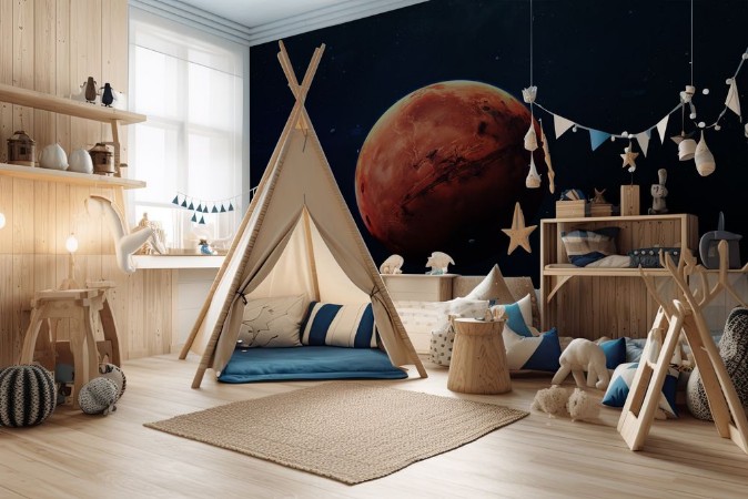 Mars - High resolution beautiful art presents planet of the solar system This image elements furnished by NASA photowallpaper Scandiwall