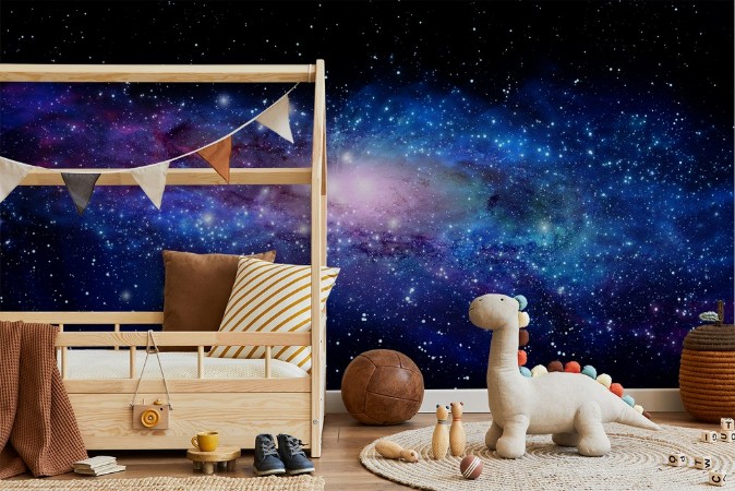 Illustration of a Nebula photowallpaper Scandiwall