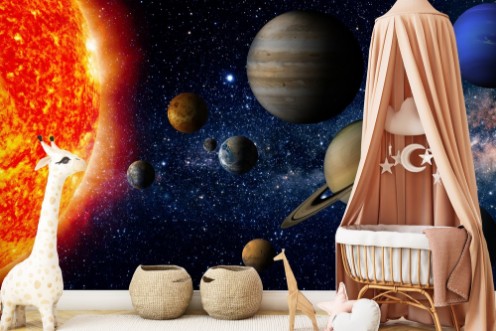 Solar system photowallpaper Scandiwall