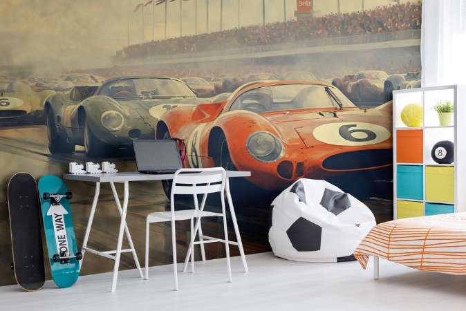 Vintage F1 photowallpaper Scandiwall