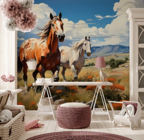 Hold your horses photowallpaper Wallpassion