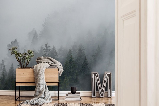 Foggy Morning 2 photowallpaper Scandiwall