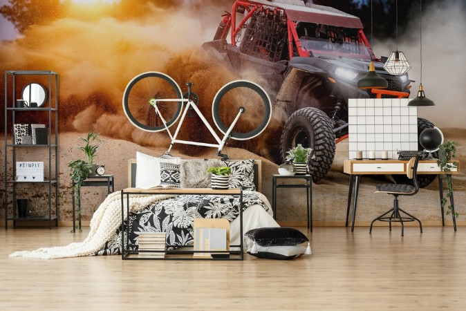 UTV Buggy in Action photowallpaper Scandiwall