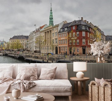 Old Town of Copenhagen landscape Denmark photowallpaper Scandiwall