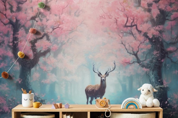 Fairytale Deer photowallpaper Wallpassion