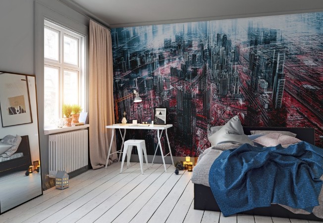 City Apocalypse photowallpaper Scandiwall