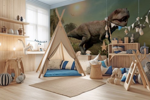 Tyrannosaurus Rex photowallpaper Scandiwall