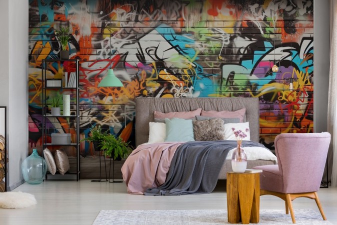 Graffiti Wall photowallpaper Scandiwall