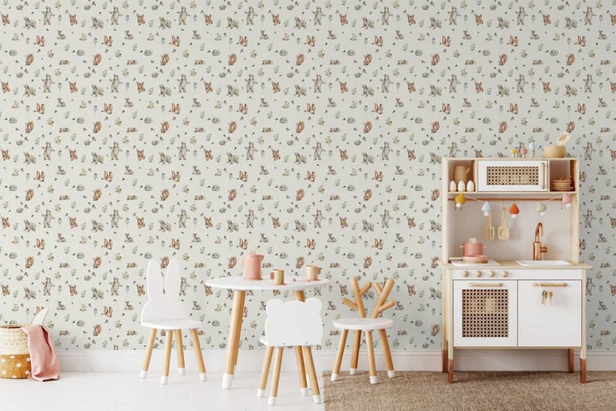 Wild friends Soft Yellow - 1028401-01 wallpaper Wallpassion