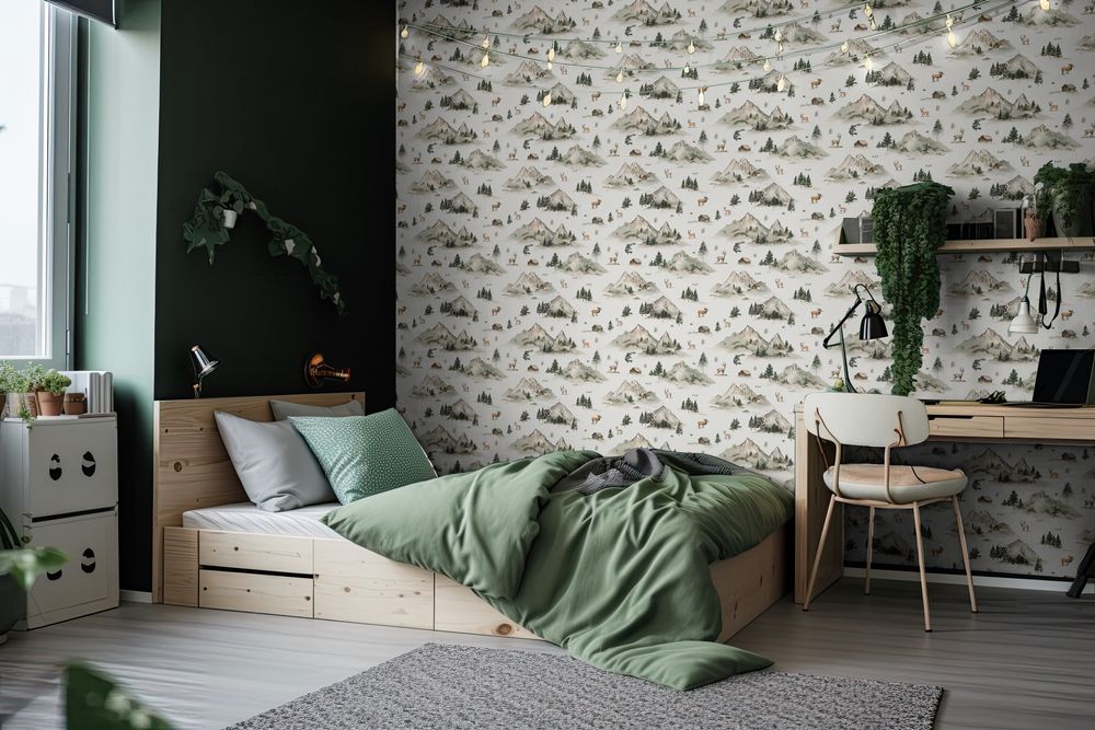 Mountain lodge Cream Beige - 1029401-01 wallpaper Wallpassion