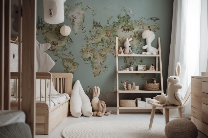 World adventurer Baby Blue - 1029701-03 photowallpaper 