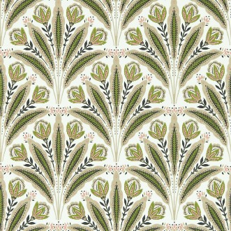 Attingham Sage/Blush - W0193/04 wallpaper Clarke & Clarke