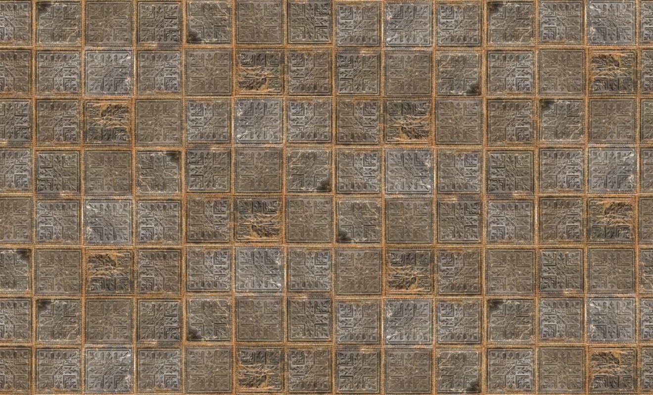 Brown Plates - 9507W wallpaper Boråstapeter