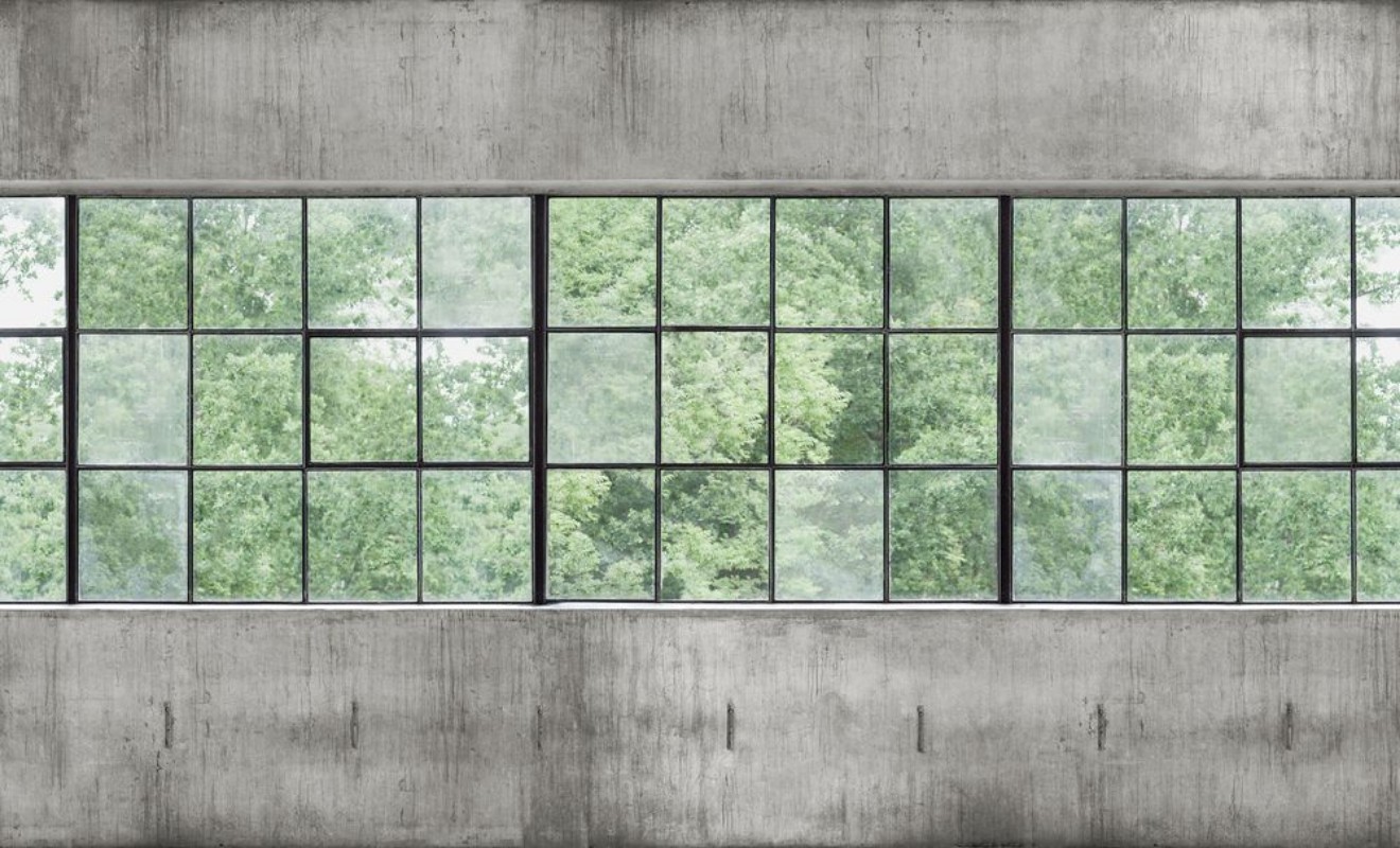Concrete Wall Windows - 9514W wallpaper Boråstapeter