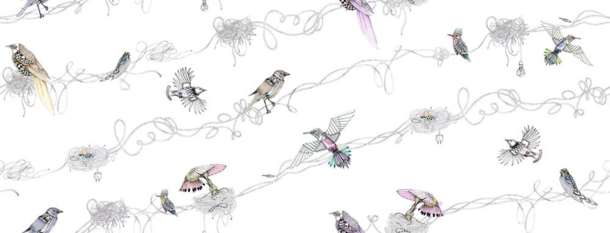 Mechanical Birds - 9532W wallpaper Boråstapeter