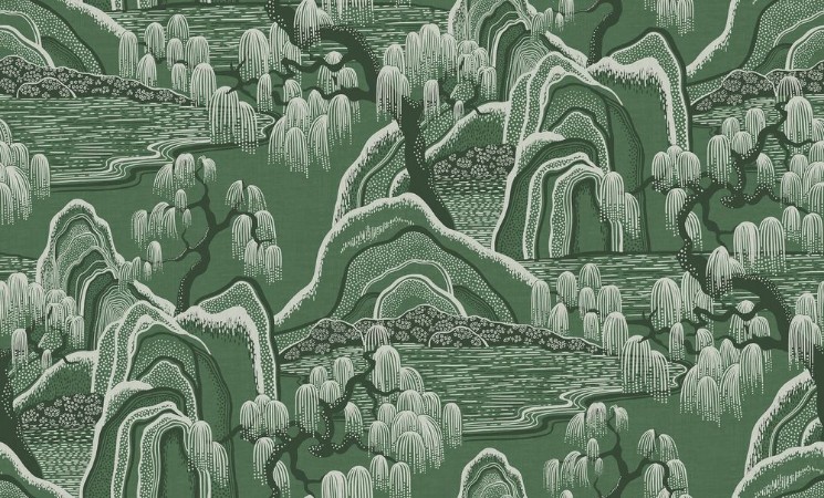 Indigo Garden Mural - 9592W wallpaper Boråstapeter