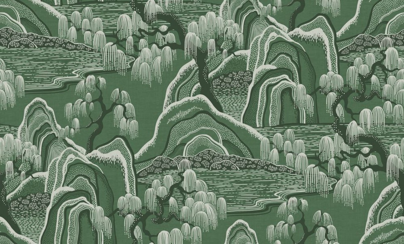 Indigo Garden Mural - 9592W wallpaper Boråstapeter