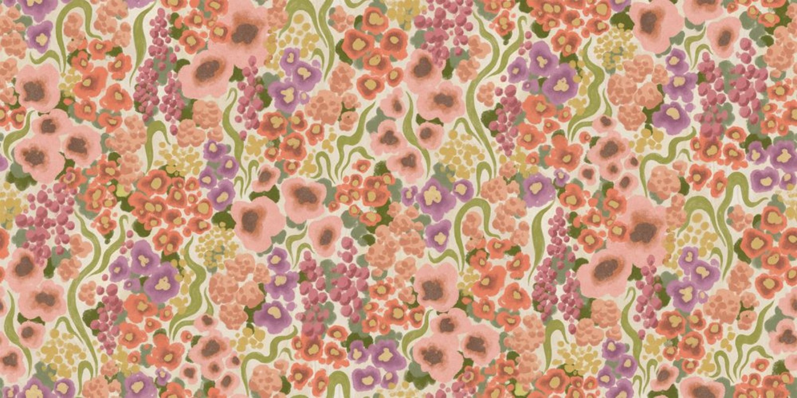 Colorful Flower - 9602W wallpaper Boråstapeter