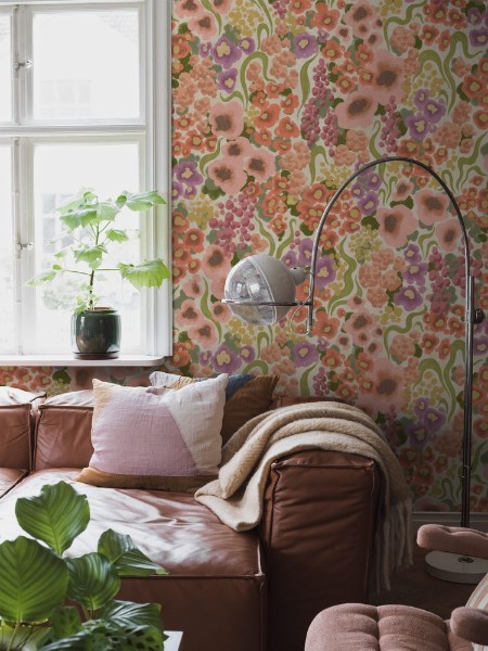 Colorful Flower - 9602W wallpaper Boråstapeter