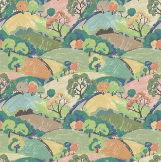 Hills and Trees - 9622W wallpaper Boråstapeter