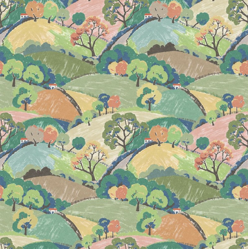 Hills and Trees - 9622W wallpaper Boråstapeter