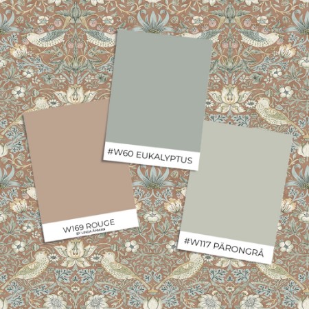 Sample style - Strawberry Thief - Oaknut/Woad - 217546 - 04741-01 paint 