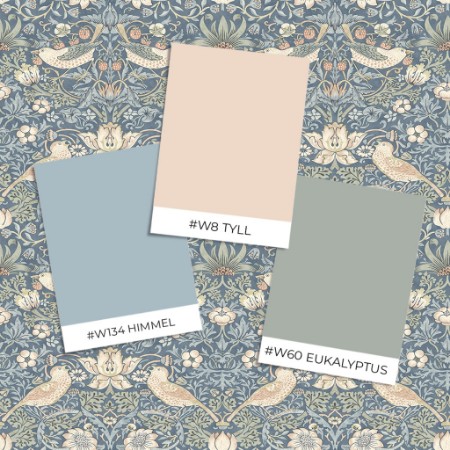 Sample style - Strawberry Thief - Ink/Nettle - 217547 - 04742-01 paint 