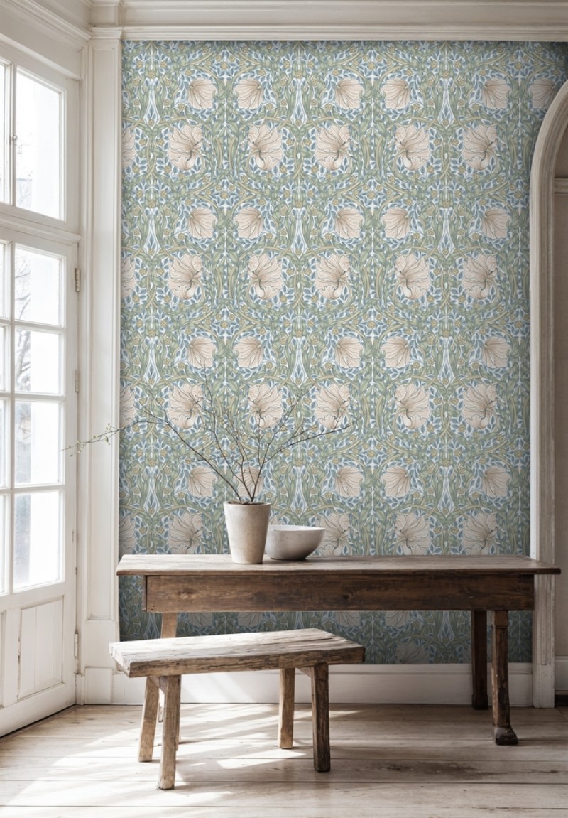 Pimpernel Wedgwood/Nettle - 217538 wallpaper William Morris