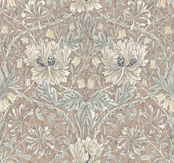 Pure Honeysuckle & Tulip Soft Russet - 217543 wallpaper William Morris