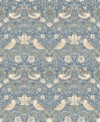 Strawberry Thief Ink/Nettle - 217547 wallpaper William Morris